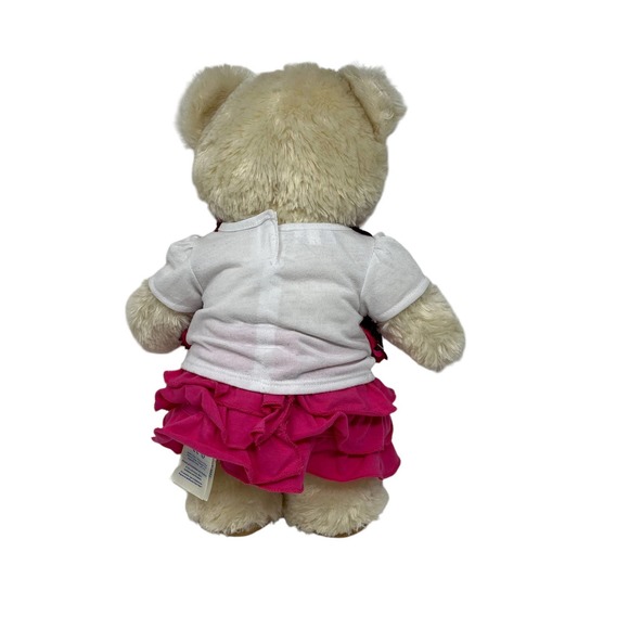 Build a Bear Workshop BABW Pink Skirt w/ White Shirt & Sequin Vest‎ Outfit ONLY - Picture 5 of 5